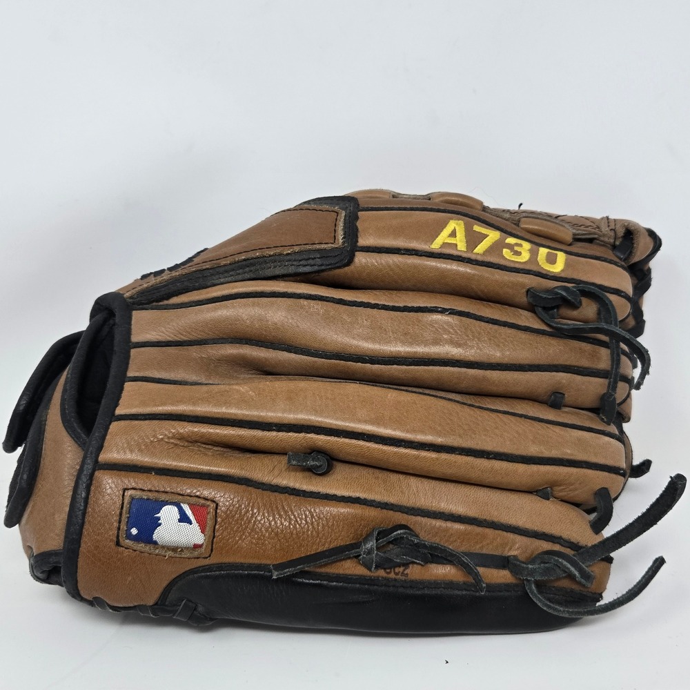 Wilson A730 Baseball Glove 12.5 Inch Brown Ecco‎ Leather Dual Hinge WTA0732 125
